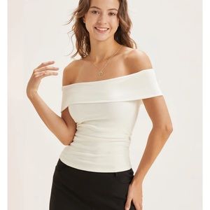 OGL Thermal Brushed Off-The-Shoulder Brami Top